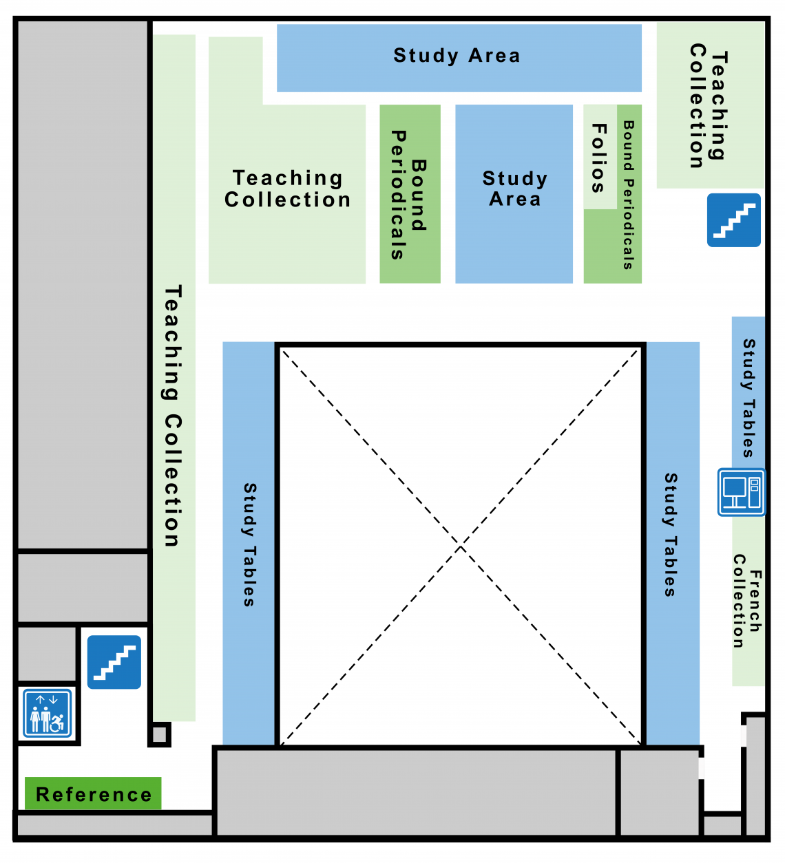 Education second level floor plan