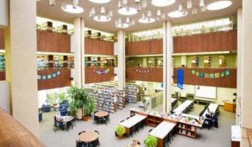 The main floor of the Education Library