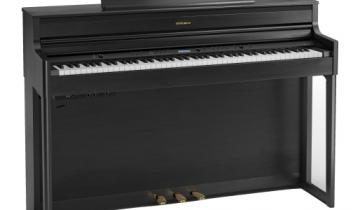 Image of the new digital piano in Stauffer Library