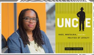 Author Cheryl Thompson and Uncle Tom book cover 
